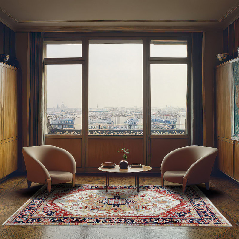 Hand Knotted Wool Geometric Area Rug, 10' x 14'