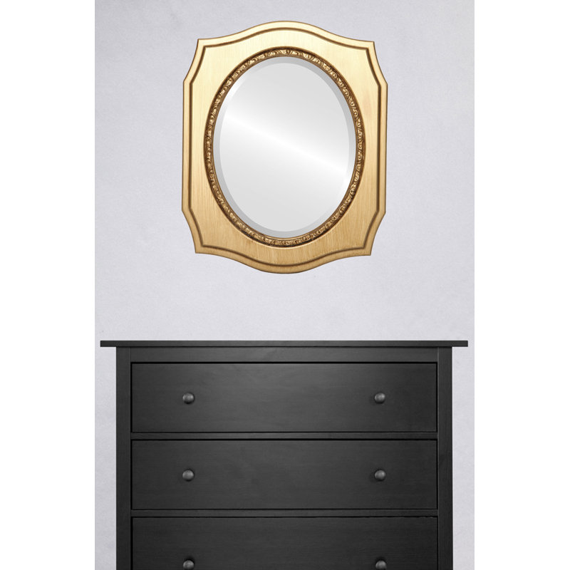 Miroir décoratif ovale biseauté Vallie