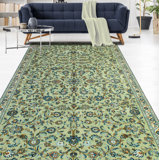Druci One-of-a-Kind 7'0" X 13'0" 1980s Wool Area Rug