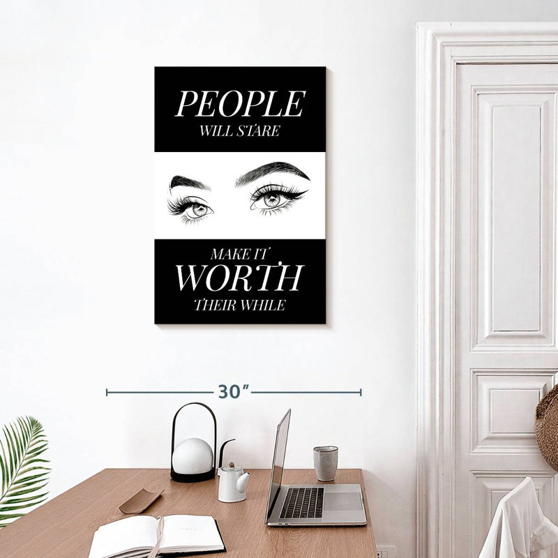 «Tergel People Will Stare», H 30 po x l 20 po