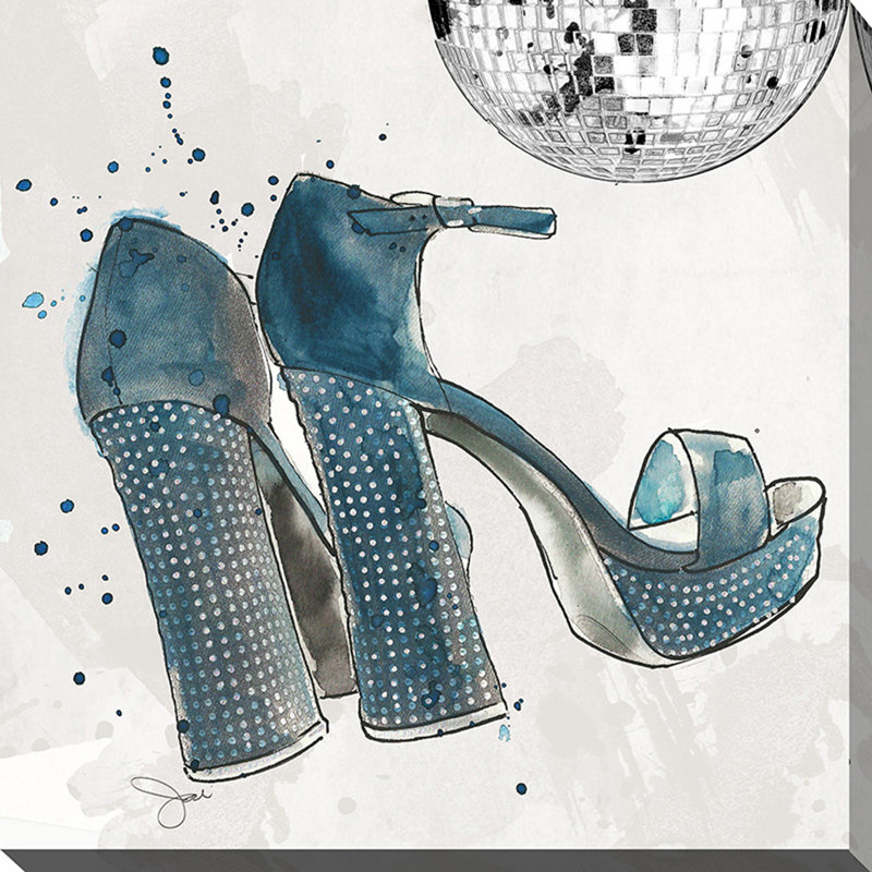 « disco grand », impression, H 28 po x l 28 po x P 1,5 po, Toile tendue