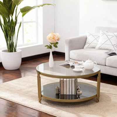  Table basse en verre avec rangement