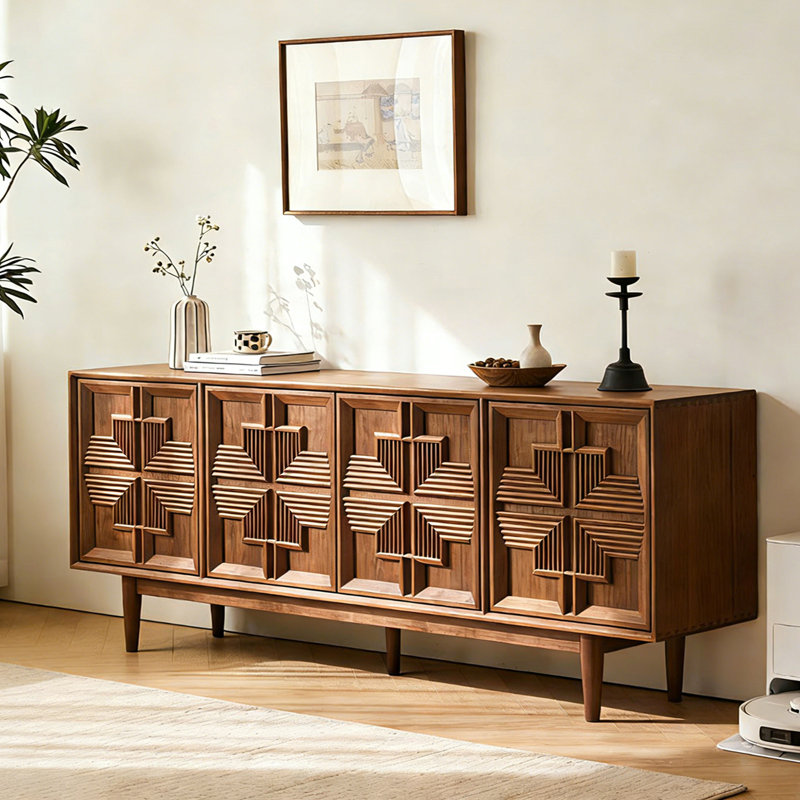 Buffet haut de gamme rétro et minimaliste, 31.5" H x 78.7" W x 15.7" D