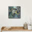 «Sage and Sunflowers II» par Jeanette Vertentes, art mural en métal de luxe, 12 po x 12 po
