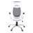Gray Mesh Chrome Metal Office Chair, Adjustable Height, Swivel, Ergonomic, Armrests, Computer Desk Work, Contemporary Modern-657004276