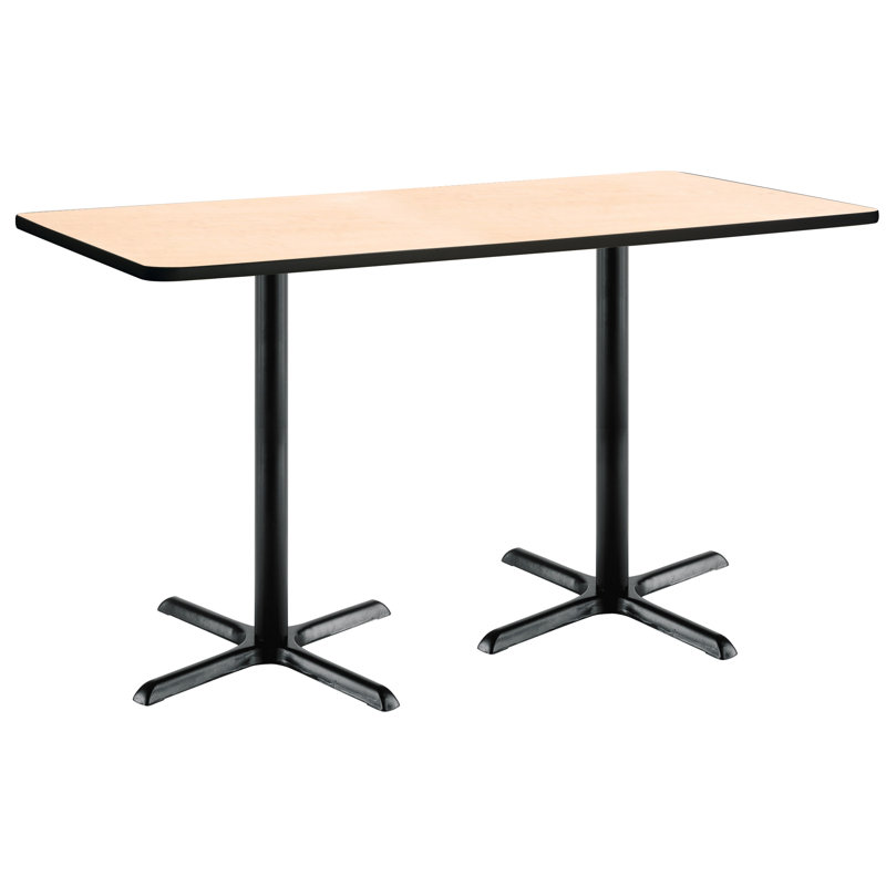72" L Breakroom Table and Chair Set, Natural, 42" H x 36" W x 72" L