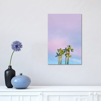 Summer Dreams With Palms by Beli - Wrapped Canvas Print