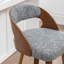 Tabouret de bar et tabouret de bar pivotant en lin Drees-121187476