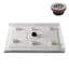 Base de douche 48 po x 36 po en acrylique blanc brillant avec bonde centrale, bonde incluse-115227492