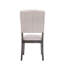 Ensemble de 2 chaises d'appoint en lin beige et chêne gris patiné Bernard-1315491247-1315491246