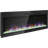 60 inch recessed  thin tempered glass front wall mounted electric fireplace with remote and multi color flame & emberbed, LED light heater-988198389