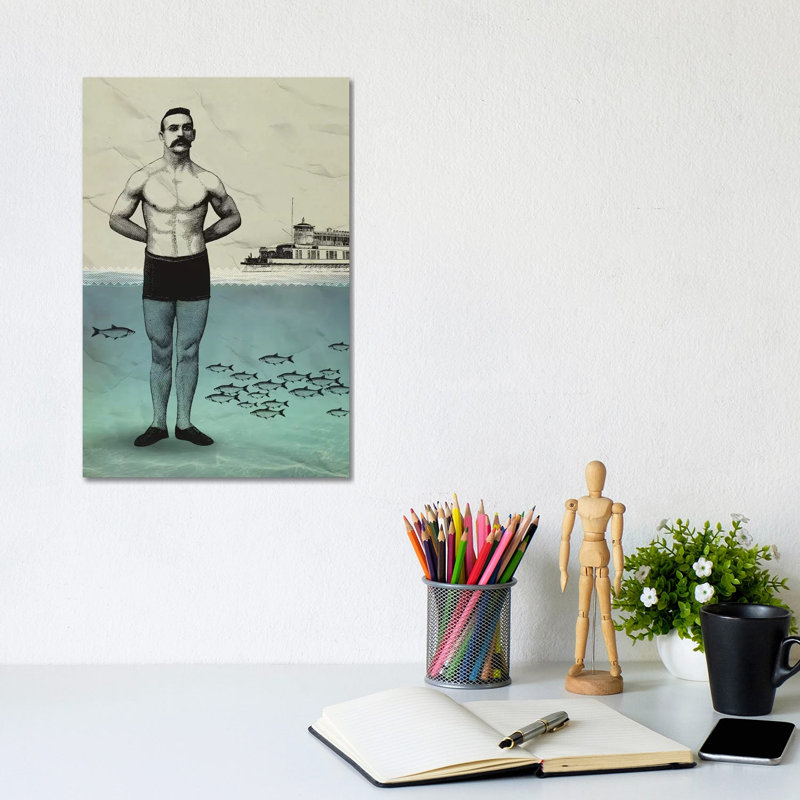 Beachboy by Amy & Kurt Berlin - Wrapped Canvas Gallery-Wrapped Canvas Giclée, 20.32 cm H x 30.48 cm W