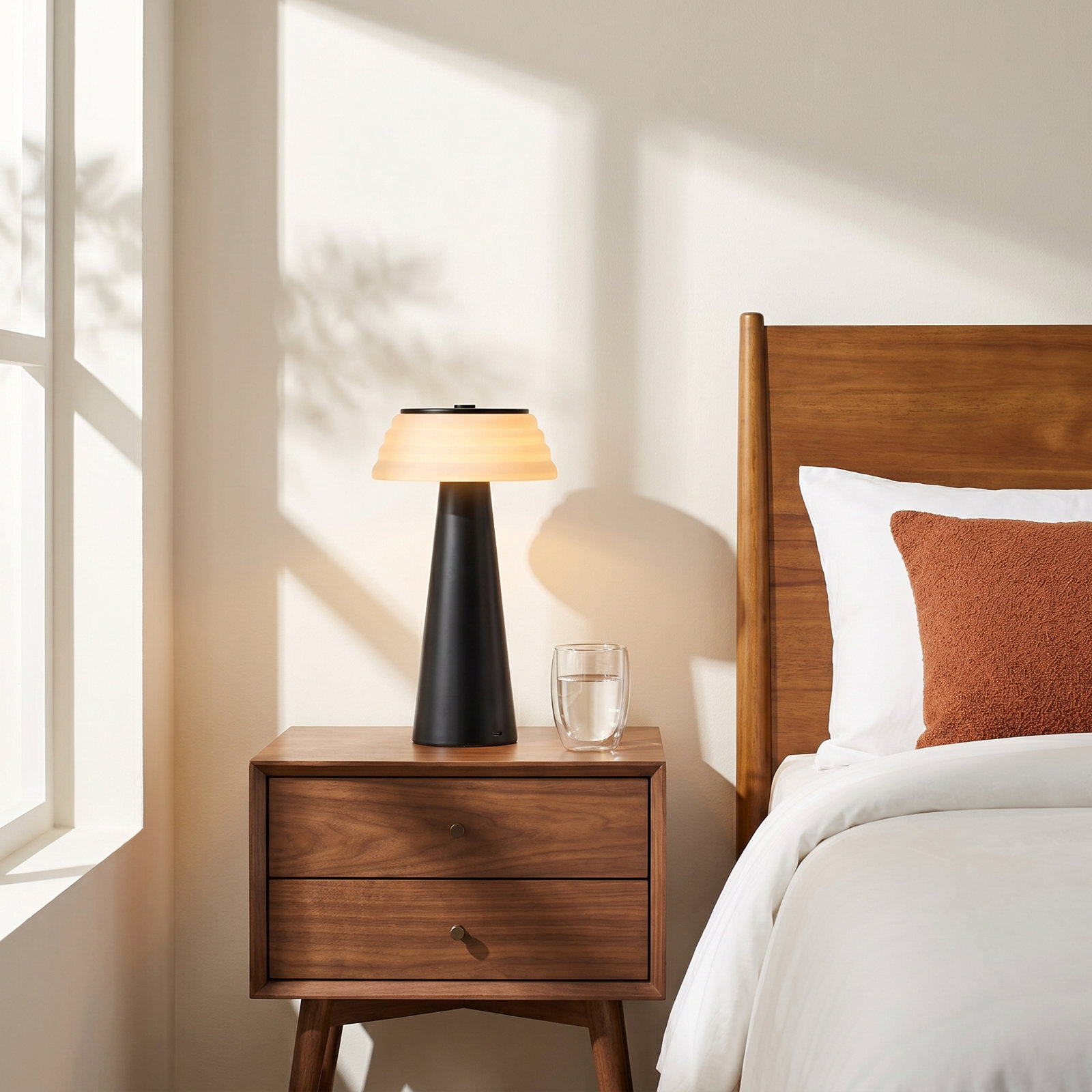 Nahzir Table Lamp, Matte Black