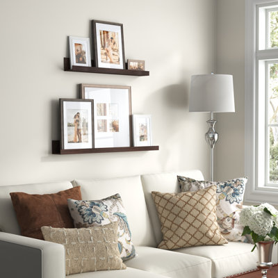 Augu Gray Wood Beveled Picture Frame with Mat