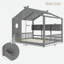 Lit sur pied avec tablettes de rangement-876018884-876018881