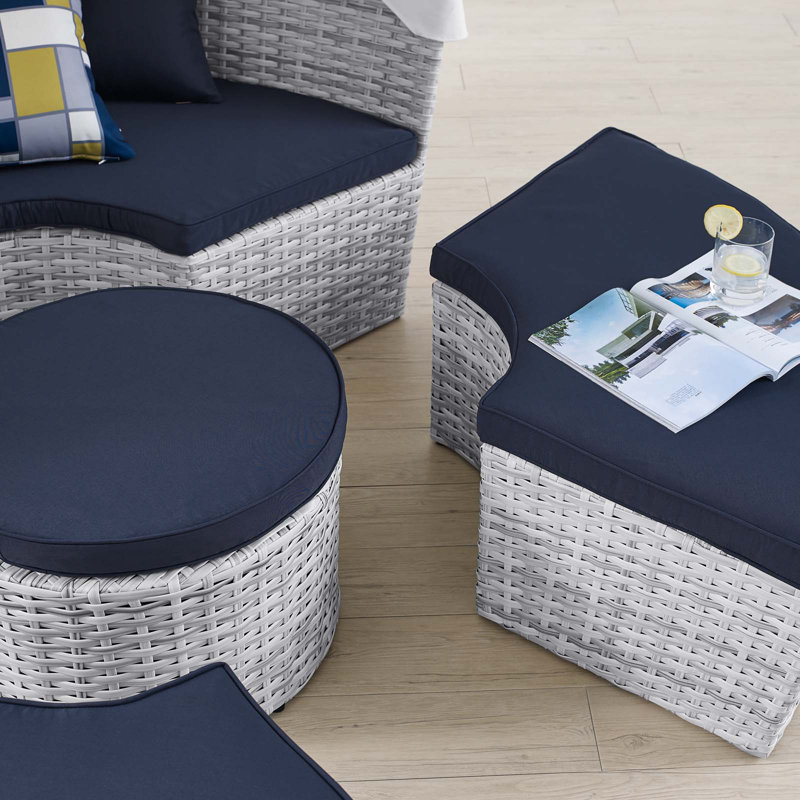 Lit de jour pour patio Scottsdale, Bleu marine