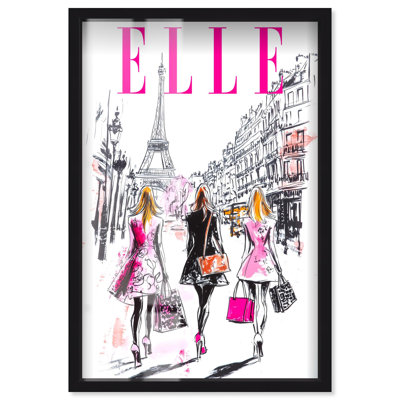 «Girls Trip to Paris Cover Shadowbox Print Fashion Art» par Art Remedy