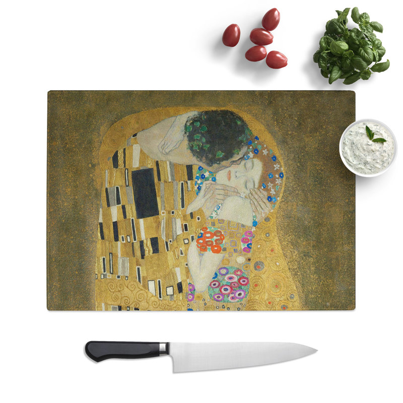 The Kiss Vol.4 by Gustav Klimt Chopping Board, 20cm W x 28.5cm L