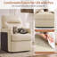 Fauteuil d'appoint pivotant à 360 ° - siège profond, housses de coussin amovibles, similicuir-354759397-354759399