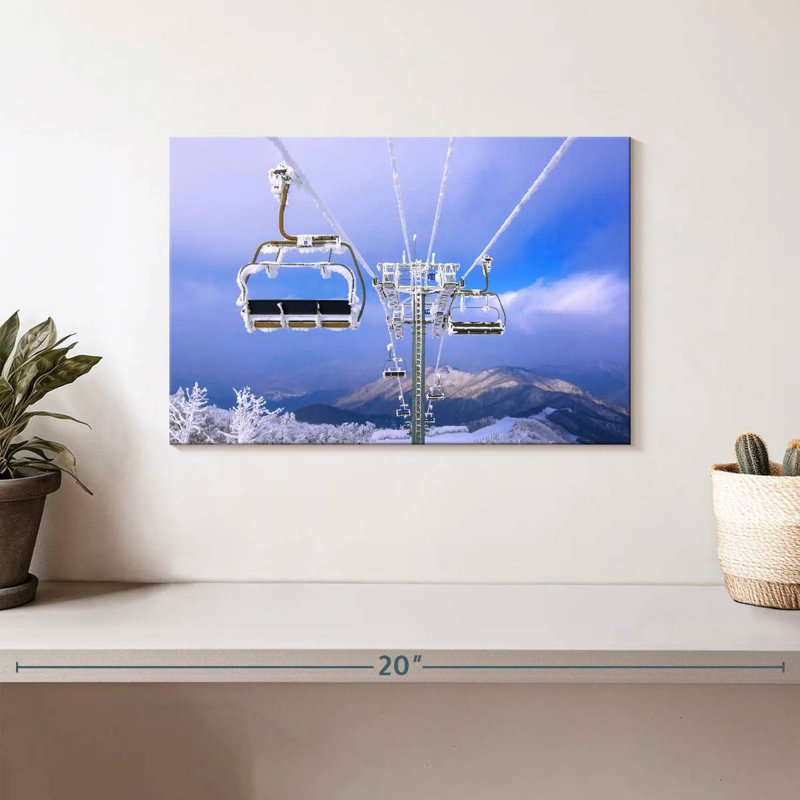Sireci Ski Chair Lift Korea, 8" H x 12" W