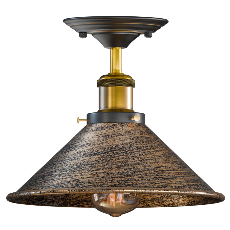 Semi Flush Mount, Brushed Copper