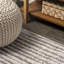 Tapis beige / gris foncé à rayures modernes Oconnor-2020359517