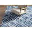 Tapis bleu marine / blanc Rachit-1763690338