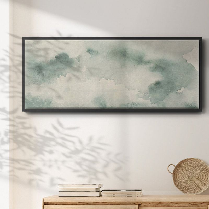 Ocean Impression III- Framed Canvas, 12" H x 30" W