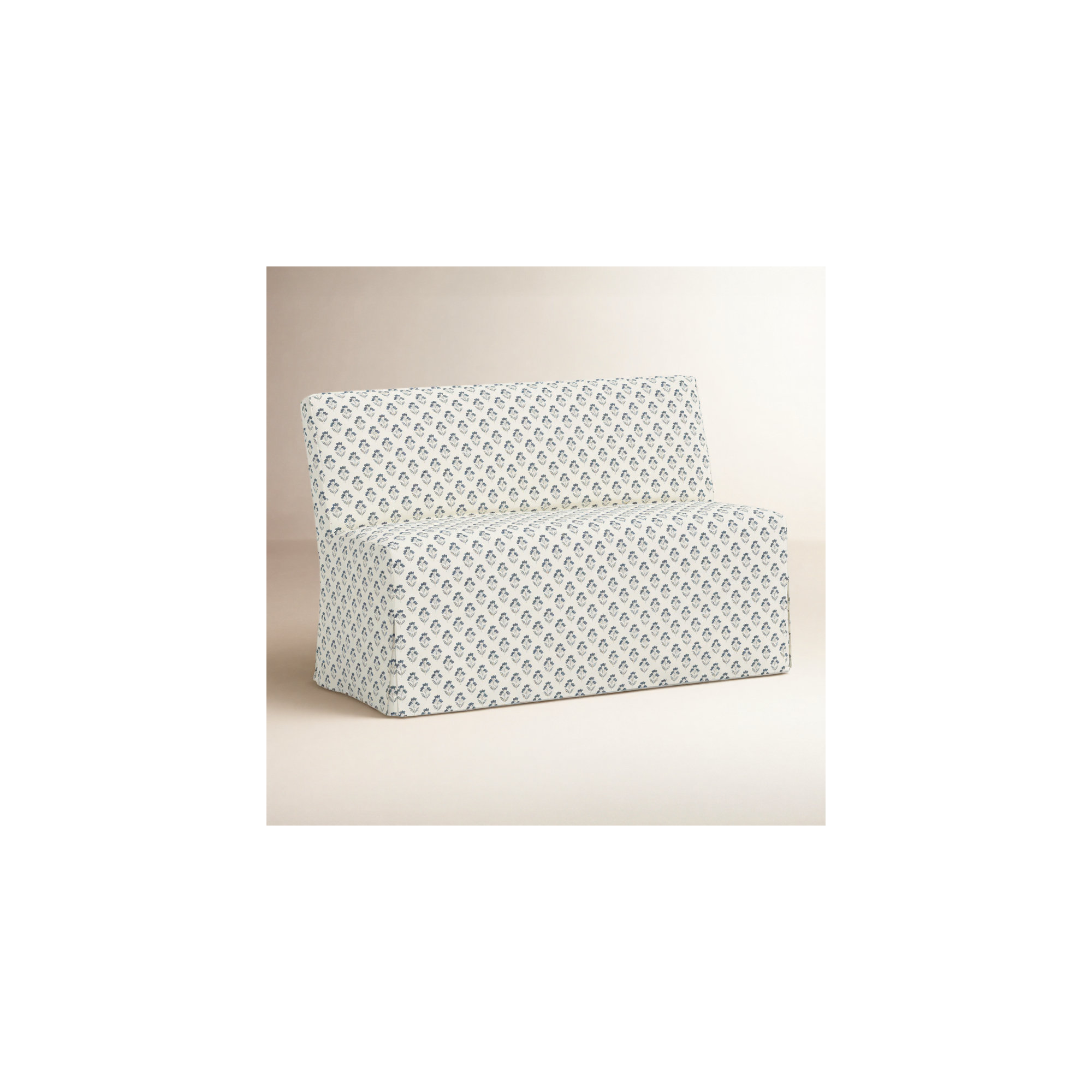 Stoffer Home x Cloth and Co. Lindy Upholstered Bench, Francie Blue