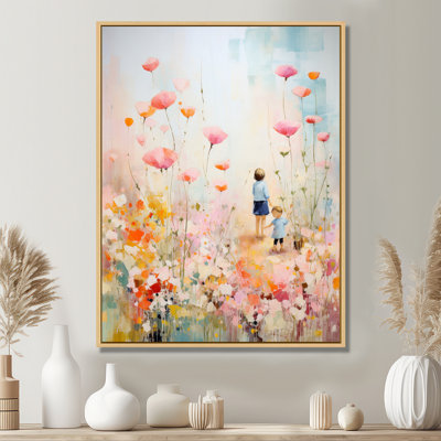 Art sur toile Whimsical Kids floral Haven II - Children