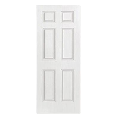 80'' Solid Wood Paneled without Installation Hardware Kit Slab Door