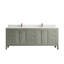 84 po Nashville X P 22 po Meuble-lavabo double en D Evergreen -112579370-112579374