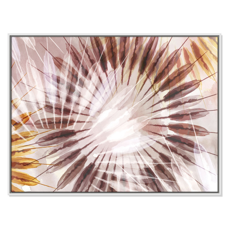 Danse des rayons II par Eva Watts, Blanc, H 31,5 po x l 41,5 po