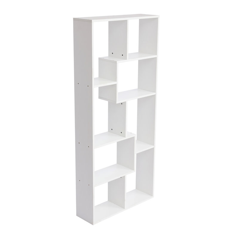 Étagère de présentation et bibliothèque, 5 niveaux, White