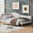Upholstered Daybed with Headboard and Armrest-674344484-674344490