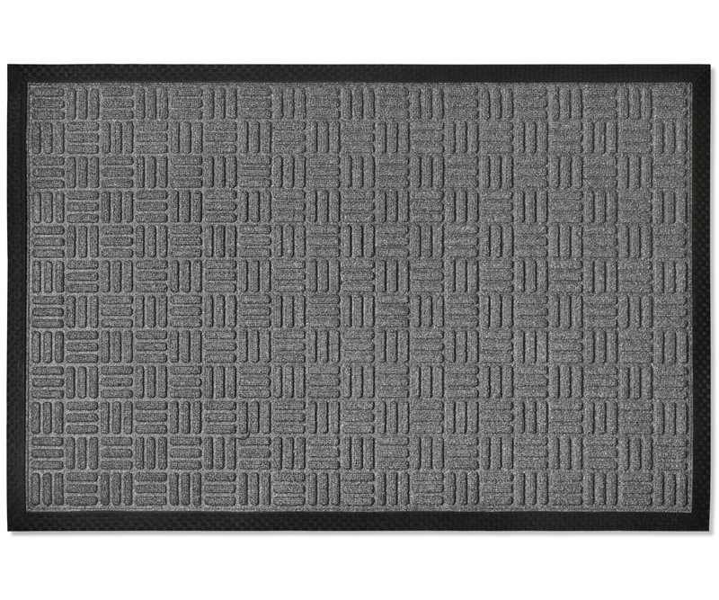 Tapis d'entrée antidérapant Fordville, Noir, 24" W x 36" L