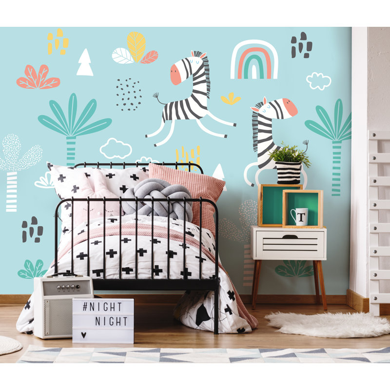 Matte Non-Pasted Wall Mural, 280cm L x 350cm W, Blue