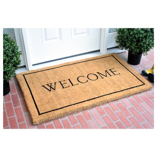 Kaf Home Coir Doormat With Heavy-duty, Weather Resistant, Non-slip Pvc  Backing, 17 By 30 Inches, 0.6 Inch Pile Height