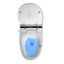 Bidet de toilette allongé intelligent avec chasse d'eau automatique, siège chauffant, séchage à l'air, télécommande, affichage à DEL