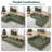 105 in L-Shaped Modular Sectional Sofa with Chaise, Modern Minimalist Deep Seat Couch, No Assembly Needed-895045505