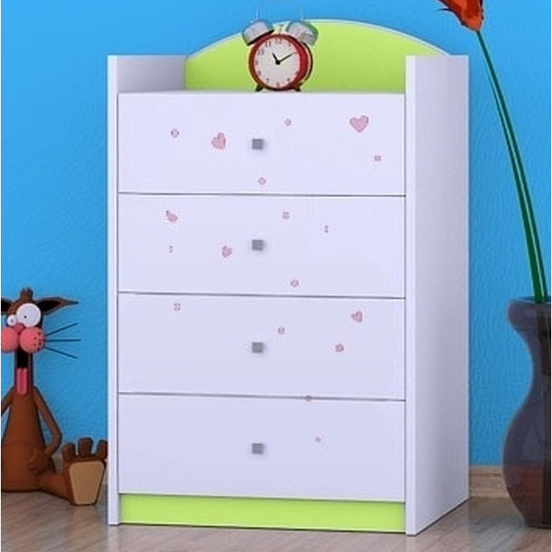 Nevins Kids 4 - Drawer Chest, Green
