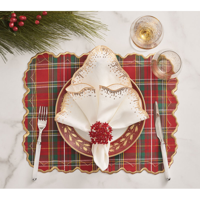 Aster Napkin Ring, Red