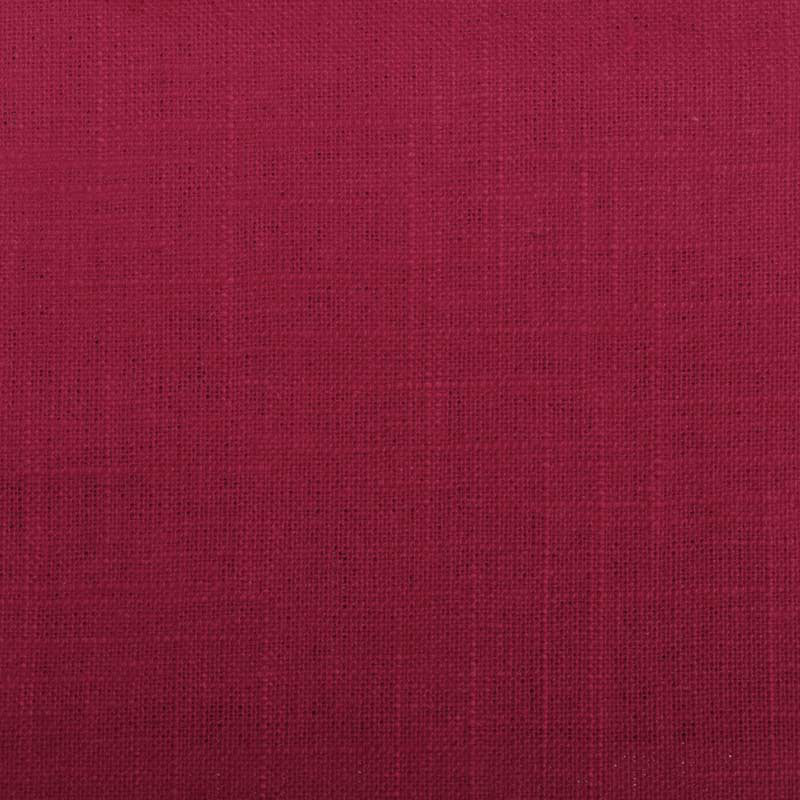 Burton Solid Linen Fabric, Cherry
