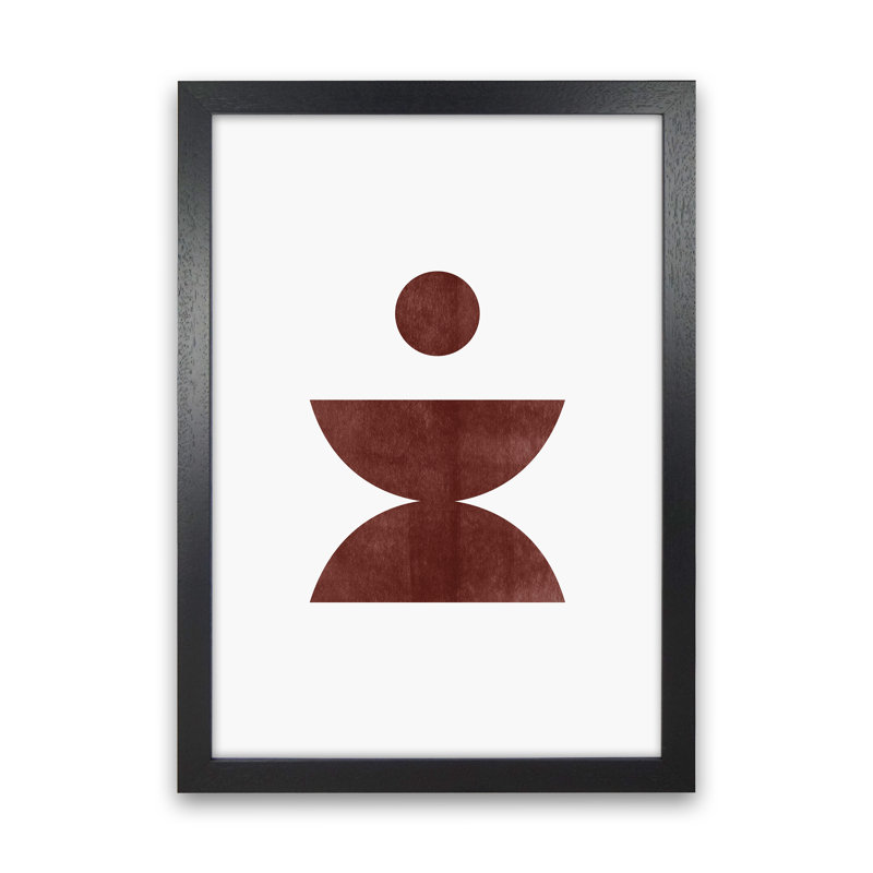 Abstract Geometric No 4 - Print, Black Framed, 64cm H x 46cm W x 3cm D