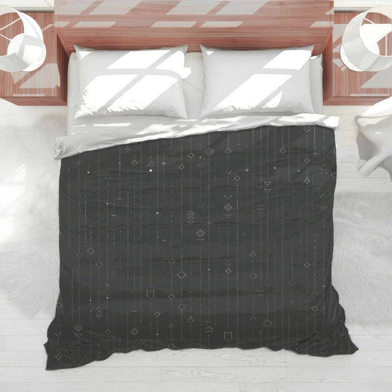 Édredon à motif géométrique moderne, Simple extra long