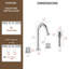 Robinet de salle de bain surdimensionné, robinet de lavabo de salle de bain 3 trous avec bonde-128788389