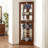 Corner Curio Dispaly Cabinet with Lights-1182504471