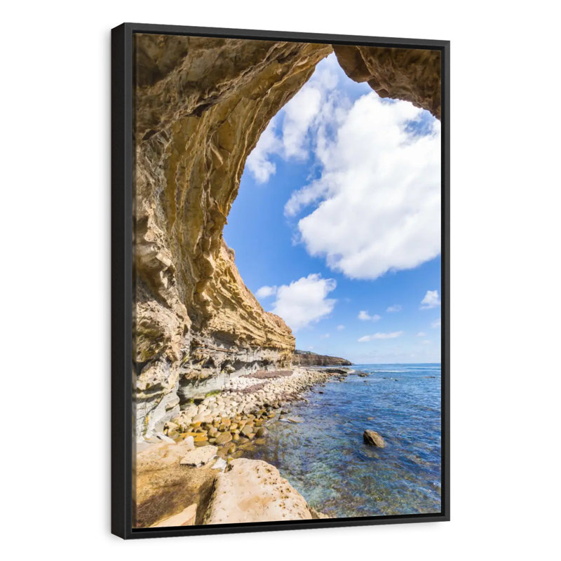 San Diego, San Diego, 13 po x 19 po, Cadre flottant noir