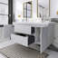 Meuble-lavabo mural double 60 po avec lavabo en résine Cararra
