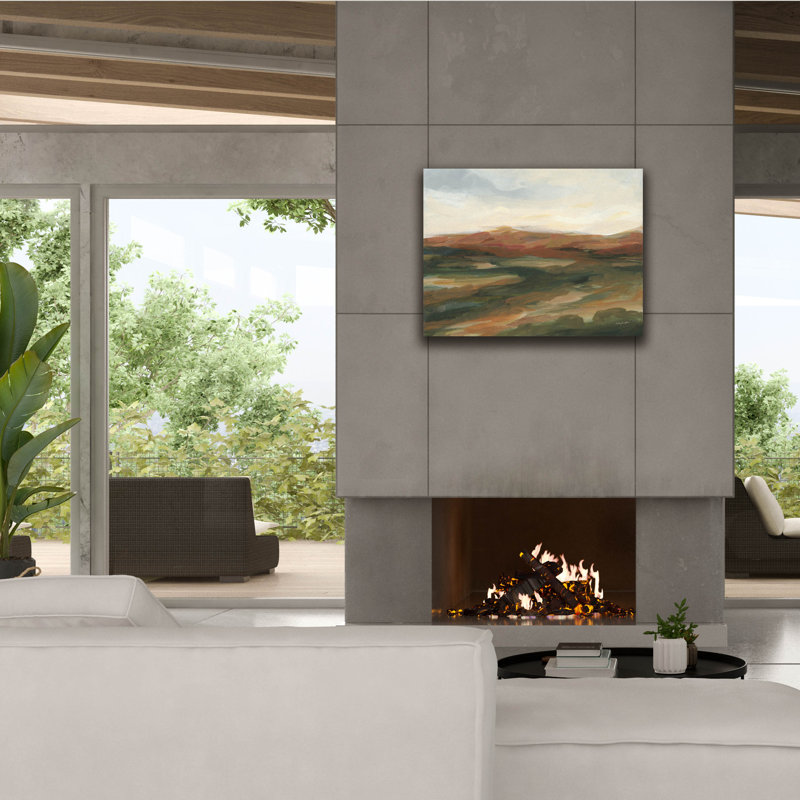  «Terracotta Valley» par Haley Knighten, art mural sur toile, 34 po x 26 po, H 26 po x l 34 po